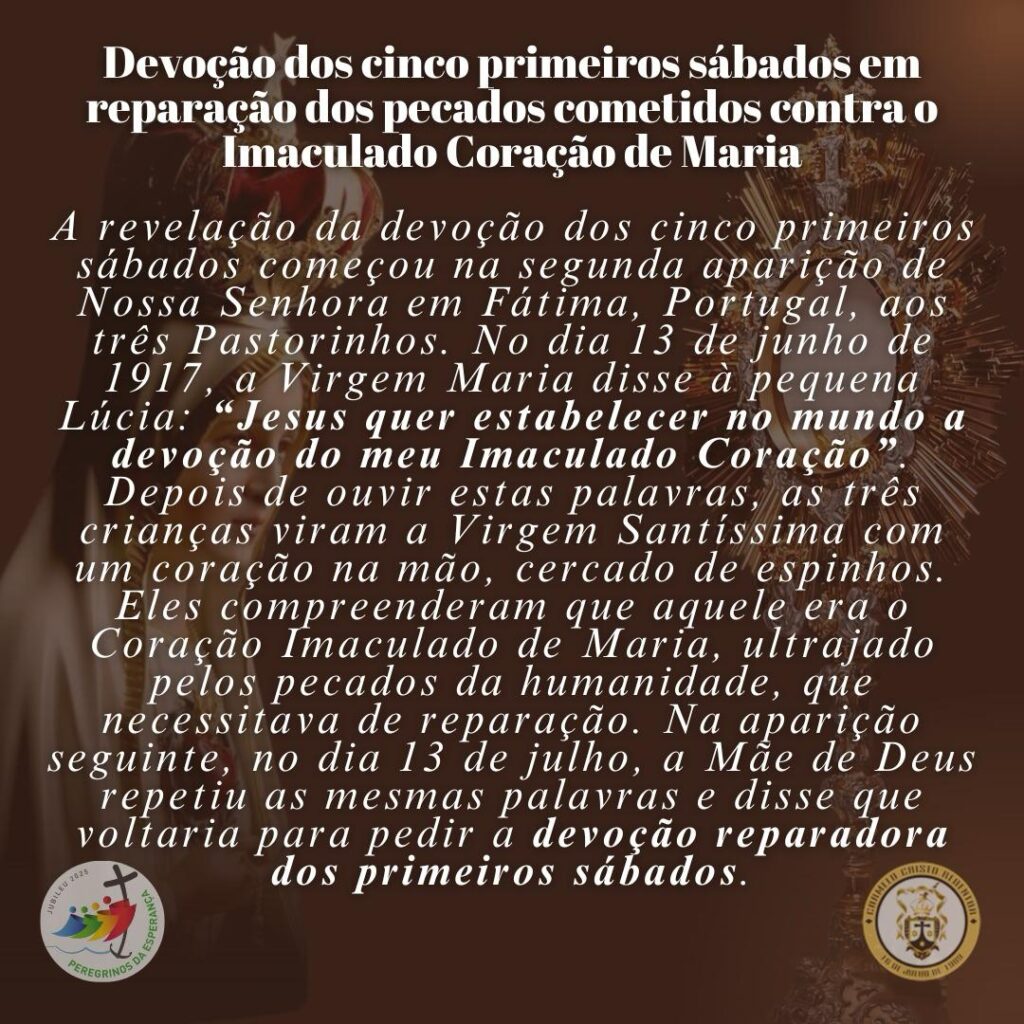 Devoção dos 5 primeiros Sábados