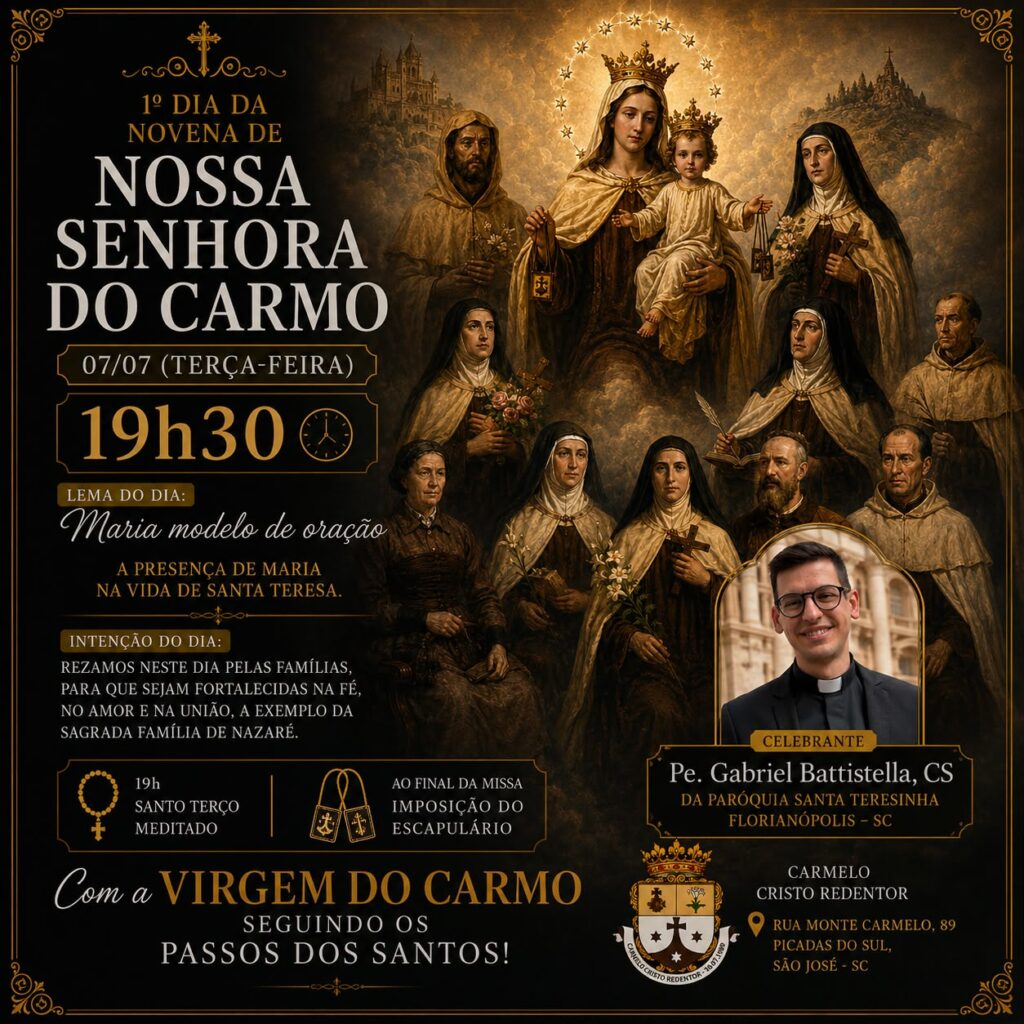 🌹 1ª Noite da Novena de Nossa Senhora do Carmo