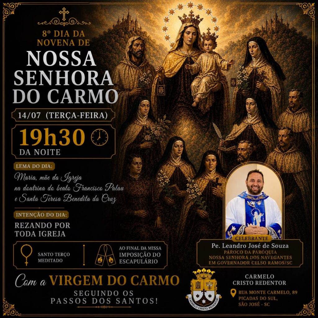 🌹 8º Dia da Novena de Nossa Senhora do Carmo