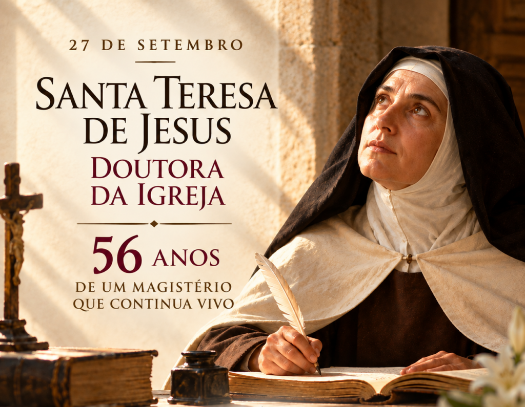 56 anos de Santa Teresa de Jesus, Doutora da Igreja: uma mestra que ainda tem uma palavra a dizer.